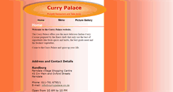 Desktop Screenshot of currypalace.co.za